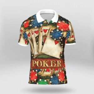 Vintage Poker Polo Shirt #Kv