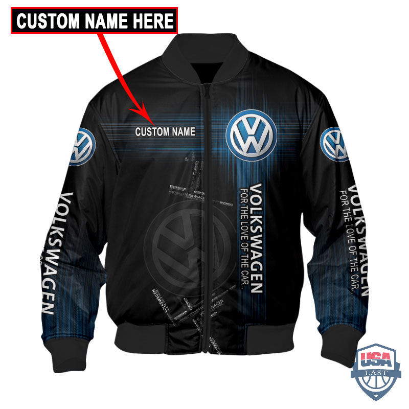 Volkswagen Flash Custom Name Bomber Jacket Volkswagen Flash Custom Name Bomber Jacket