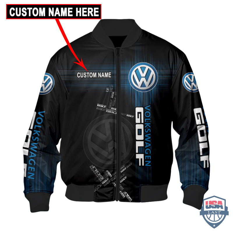 Volkswagen Golf Flash Custom Name Bomber Jacket Volkswagen Golf Flash Custom Name Bomber Jacket
