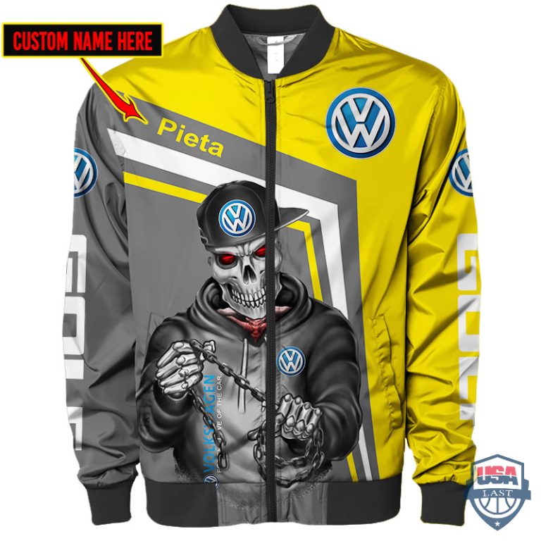 Volkswagen-Skeleton-Snapback-Custom-Name-Bomber-Jacket-1