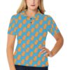 Waffle Print Design Lks304 Women'S Polo Shirt