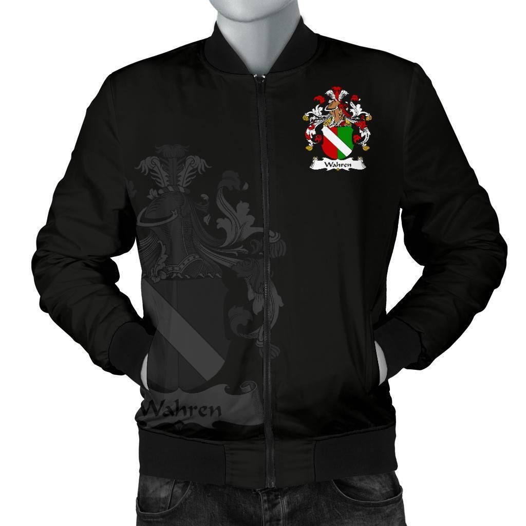 Wahren Germany Men's Bomber Jacket - German Family Crest A7 Bomber Jacket Wahren Germany Men's Bomber Jacket - German Family Crest A7 Bomber Jacket