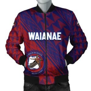 Waianae High Bomber Jacket - Energetic - AH JW Bomber Jacket