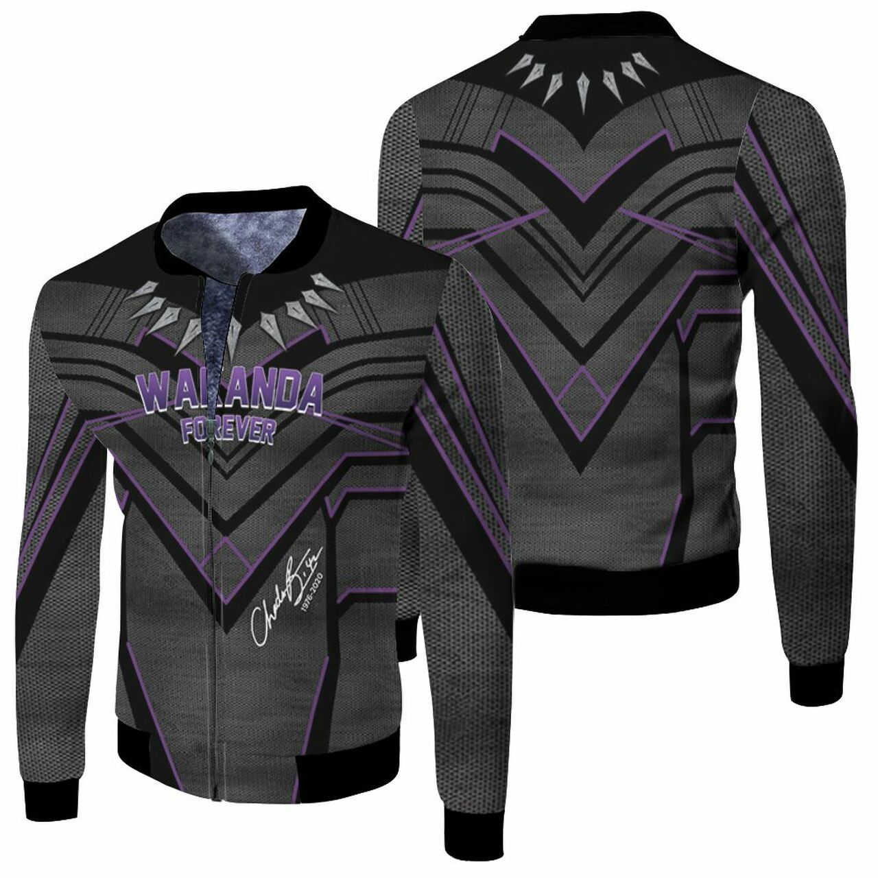 Wakanda Forever Chadwick Boseman Signature Black Panther Suit Pattern For Fan 3D Hoodie T Shirt Sweater Jersey Bomber Jacket Model 6428 Bomber Jacket Wakanda Forever Chadwick Boseman Signature Black Panther Suit Pattern For Fan 3D Hoodie T Shirt Sweater Jersey Bomber Jacket Model 6428 Bomber Jacket