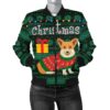 Wales Christmas Corgi Women's Bomber Jacket A31 Bomber Jacket