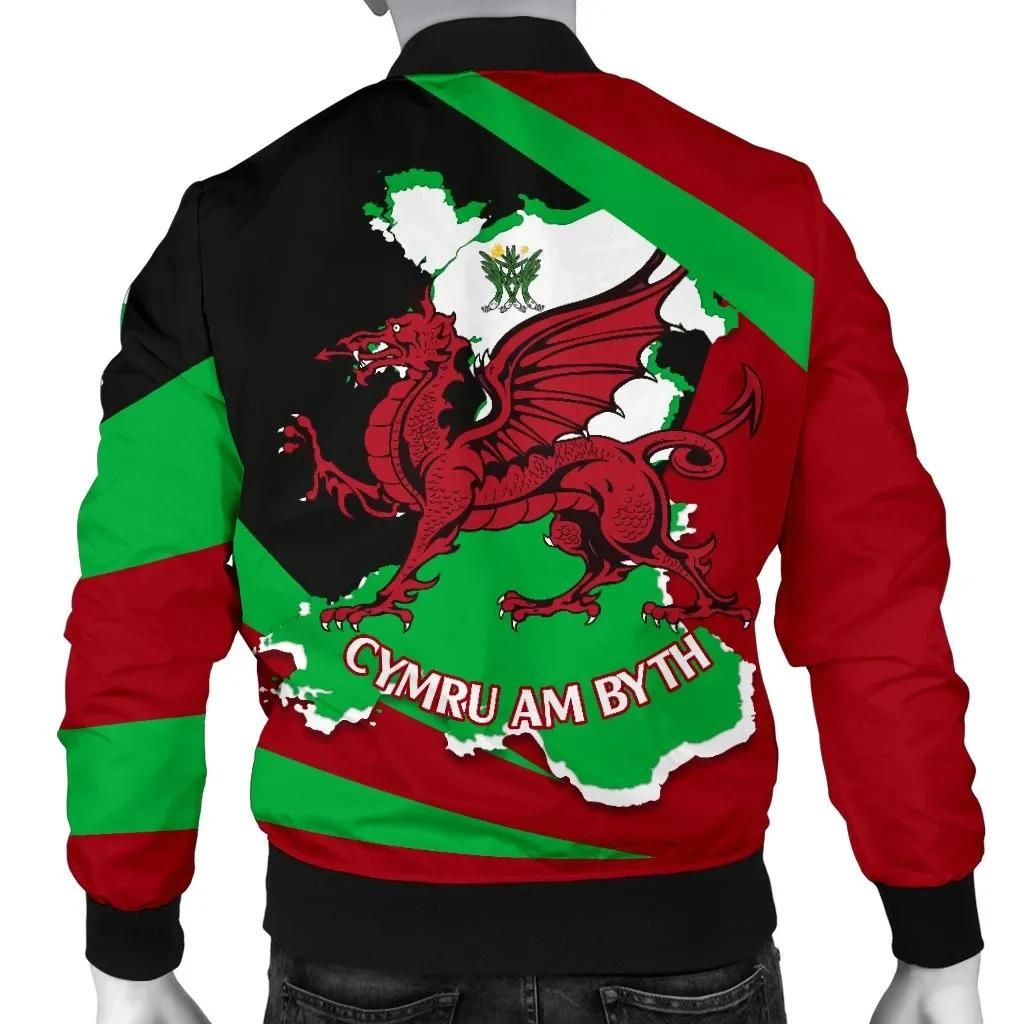 St David's Day with Map and Flag A22 Bomber Jacket St David's Day with Map and Flag A22 Bomber Jacket