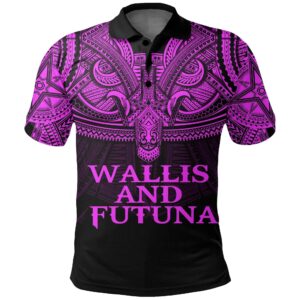 Wallis & Futuna (Pink) Polo Shirt Polynesian A15