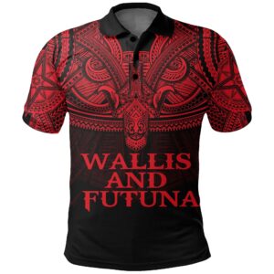 Wallis & Futuna (Red) Polo Shirt Polynesian A15