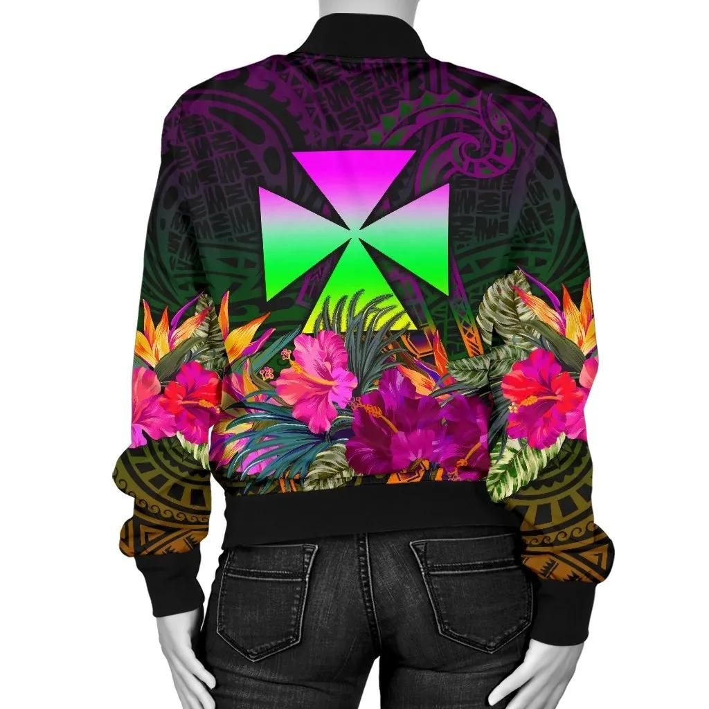 Wallis-and-Futuna-Personalised-Womens-Bomber-Jacket-Summer-Hibiscus-BN15-Bomber-Jacket-1