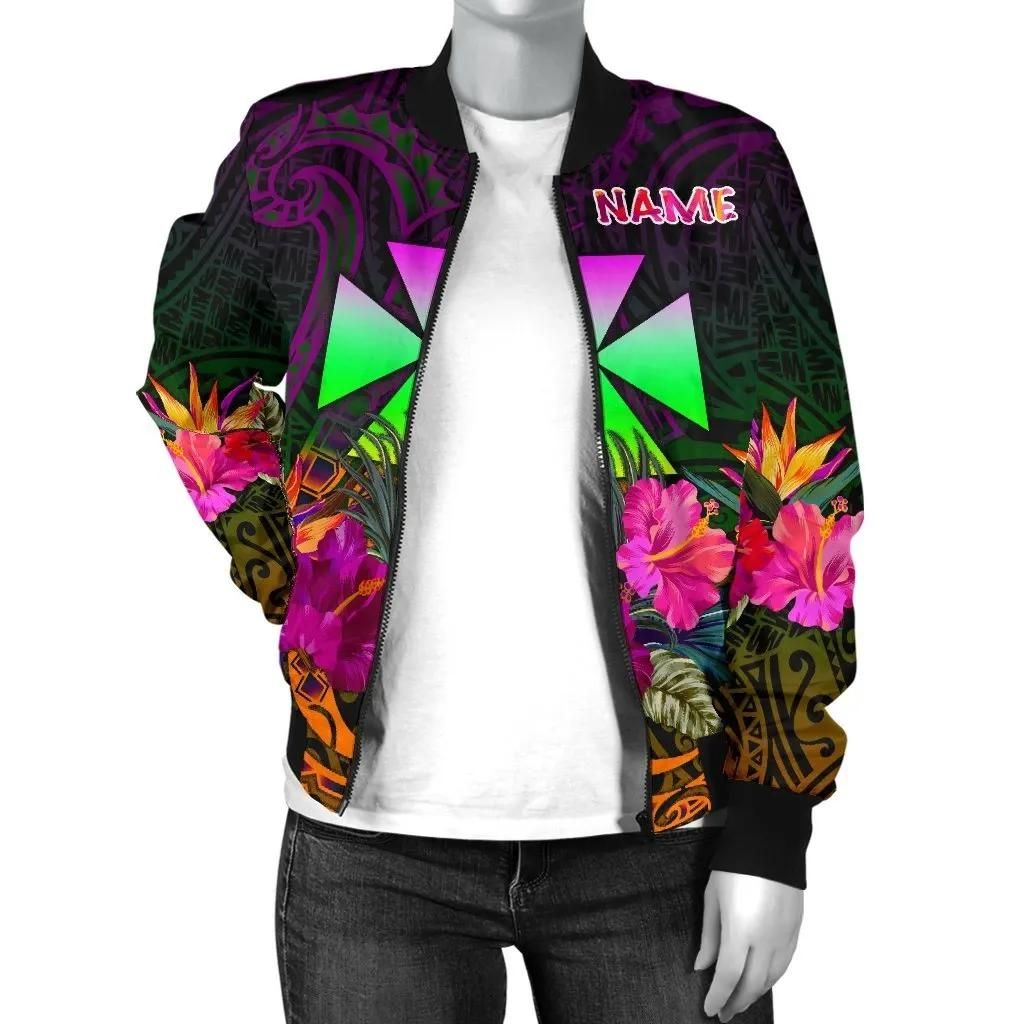 Wallis-and-Futuna-Personalised-Womens-Bomber-Jacket-Summer-Hibiscus-BN15-Bomber-Jacket-2