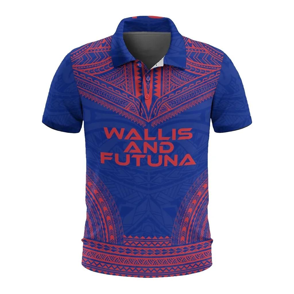 Wallis and Futuna Polo Shirt - Polynesian Chief Flag Version - BN10 Wallis and Futuna Polo Shirt - Polynesian Chief Flag Version - BN10