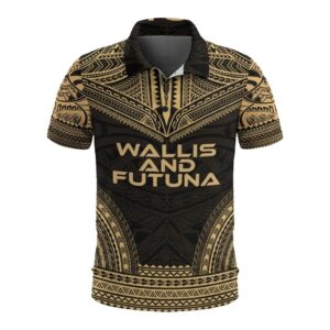 Wallis and Futuna Polo Shirt - Polynesian Chief Gold Version - BN10