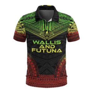 Wallis and Futuna Polo Shirt - Polynesian Chief Reggae Version - BN10