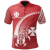 Wallis and Futuna Polo Shirt Turtle - Wave Polynesian Style TH5