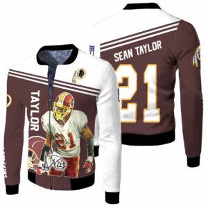 Washington Football Sean Taylor 3D T Shirt Hoodie Jersey Bomber Jacket Model 6438 Bomber Jacket