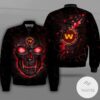 Washington Football Team Lava Skull Full Print Bomber Jacket