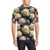Water Lily Pattern Print Design Wl02 Men Polo Shirt