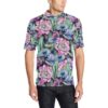 Water Lily Pattern Print Design Wl07 Men Polo Shirt