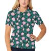 Water Lily Print Design Lks302 Women'S Polo Shirt