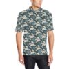 Wave Art Print Men Polo Shirt