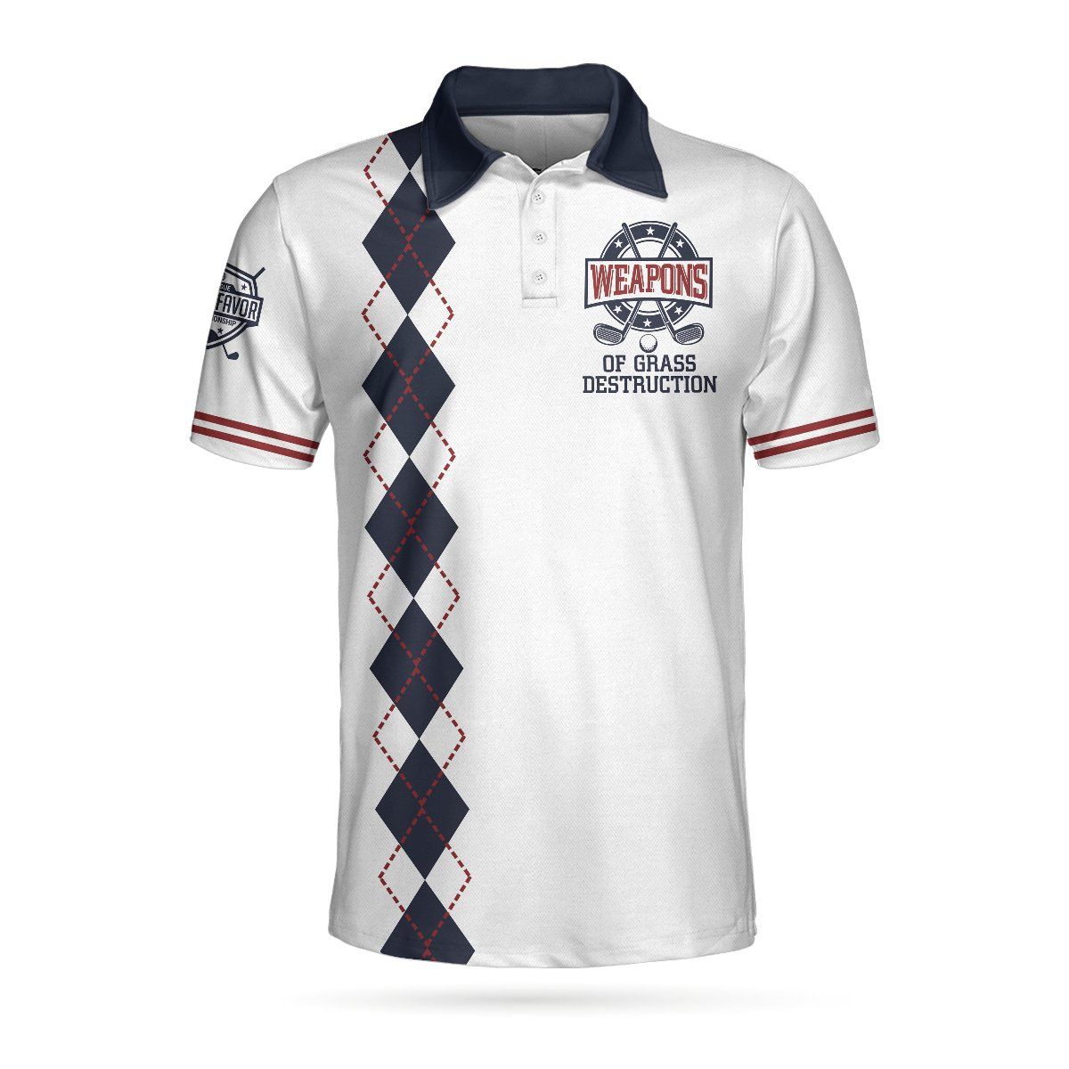 Weapons Of Grass Destruction Golf 3D All Over Printed Polo Shirt Weapons Of Grass Destruction Golf 3D All Over Printed Polo Shirt