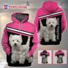 West Highland White Terrier Alone Together 3D Full Printing Hoodie And Polo Shirt