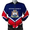 West Virginia Coat Of Arms Men Bomber Jacket Lucian Style J5W Bomber Jacket