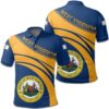 Western Australia Coat Of Arms Polo Shirt Cricket Style J5W