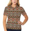 Western Horse Pattern Print Lks301 Women'S Polo Shirt