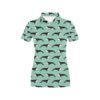 Whale Print Design Lks307 Women'S Polo Shirt