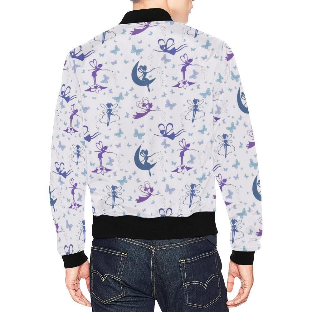White-Fairy-Pattern-Print-Mens-Bomber-Jacket-2