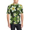 White Plumeria Pattern Print Design Pm06 Men Polo Shirt