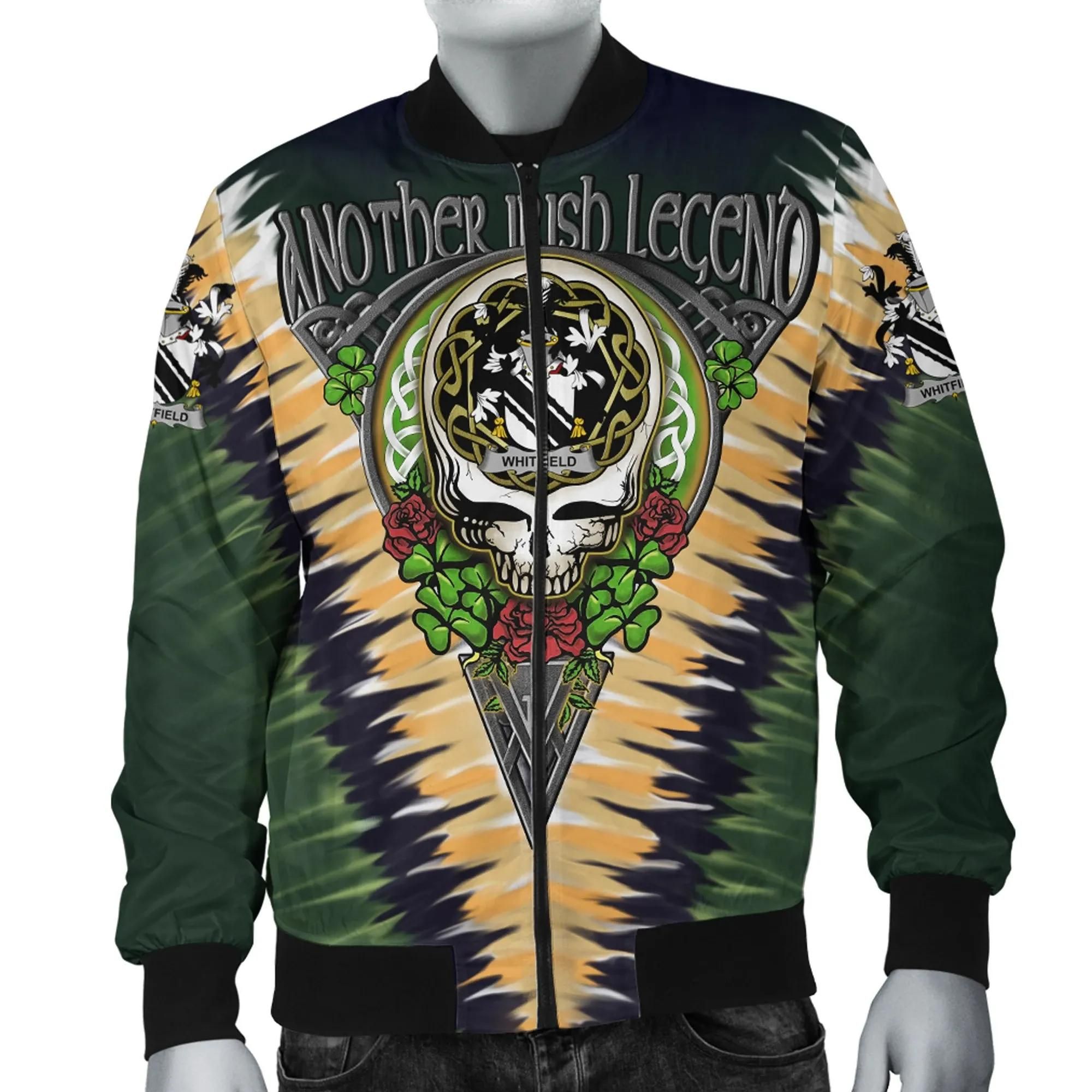 Whitfield Ireland Bomber Jacket - GD Irish Legend Shamrock V Tie-Dye A7 Bomber Jacket Whitfield Ireland Bomber Jacket - GD Irish Legend Shamrock V Tie-Dye A7 Bomber Jacket