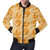 Wiener Dog Dachshund Woof Woof Pattern Print Mens Bomber Jacket