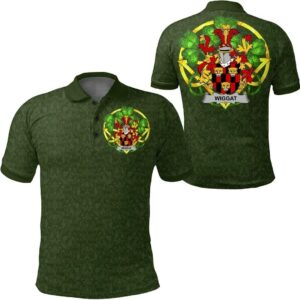 Wiggat Ireland Polo Shirt - Celtic Shamrock - Irish Family Crest A7