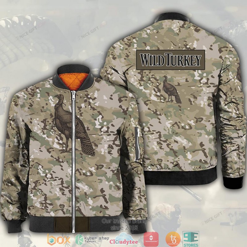 Wild Turkey Camouflage Bomber Jacket Wild Turkey Camouflage Bomber Jacket
