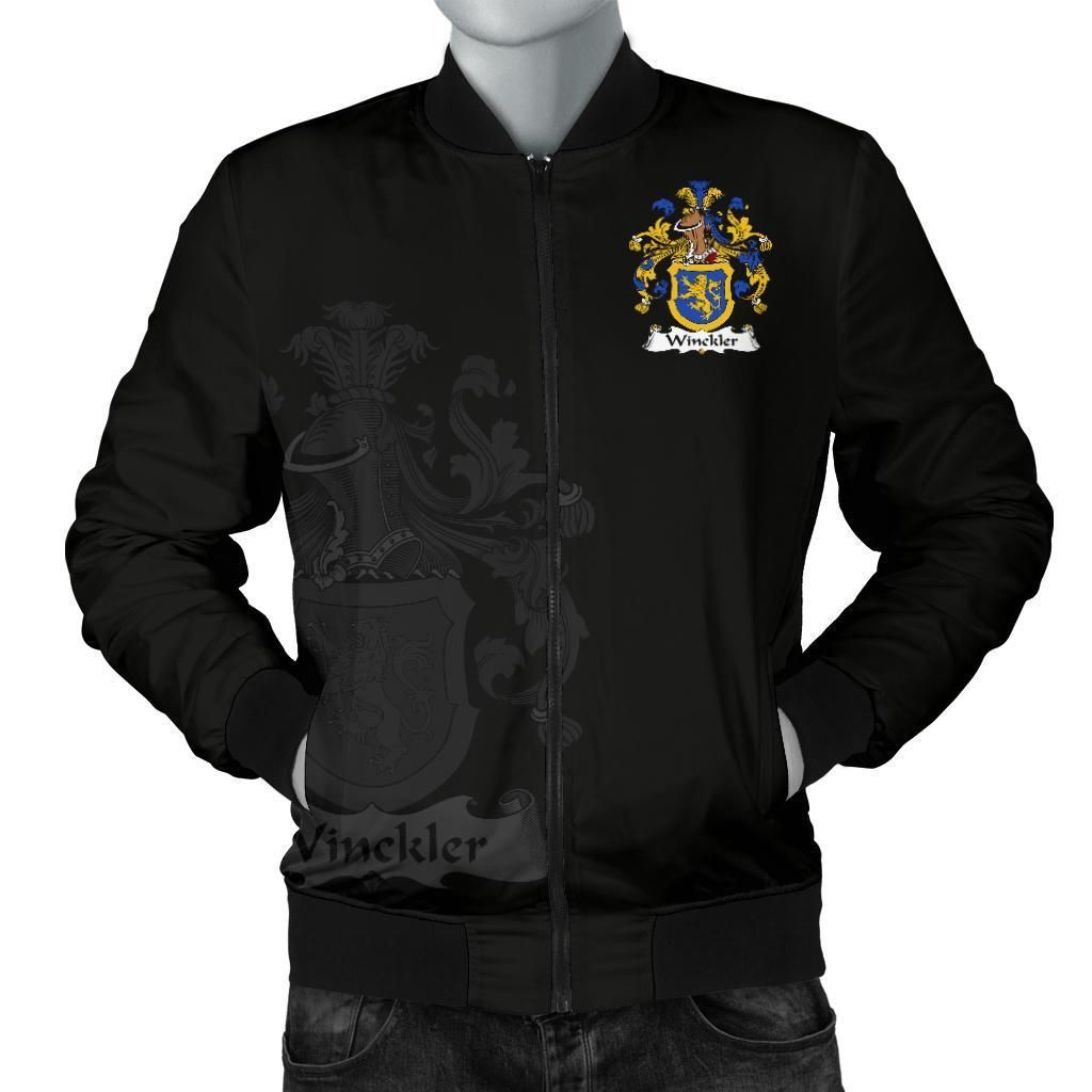 Winckler Germany Men's Bomber Jacket - German Family Crest A7 Bomber Jacket Winckler Germany Men's Bomber Jacket - German Family Crest A7 Bomber Jacket