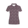 Wine Glass Pattern Print Design Lks305 Women'S Polo Shirt