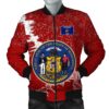 Wisconsin Christmas Coat Of Arms Men Bomber Jacket  X Style J78 Bomber Jacket