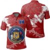 Wisconsin Christmas Coat Of Arms Polo Shirt X Style J78