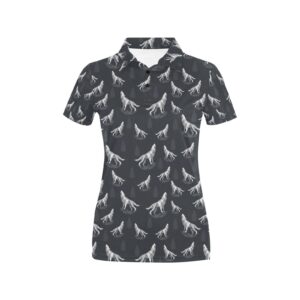 Wolf Print Design Lks303 Women'S Polo Shirt