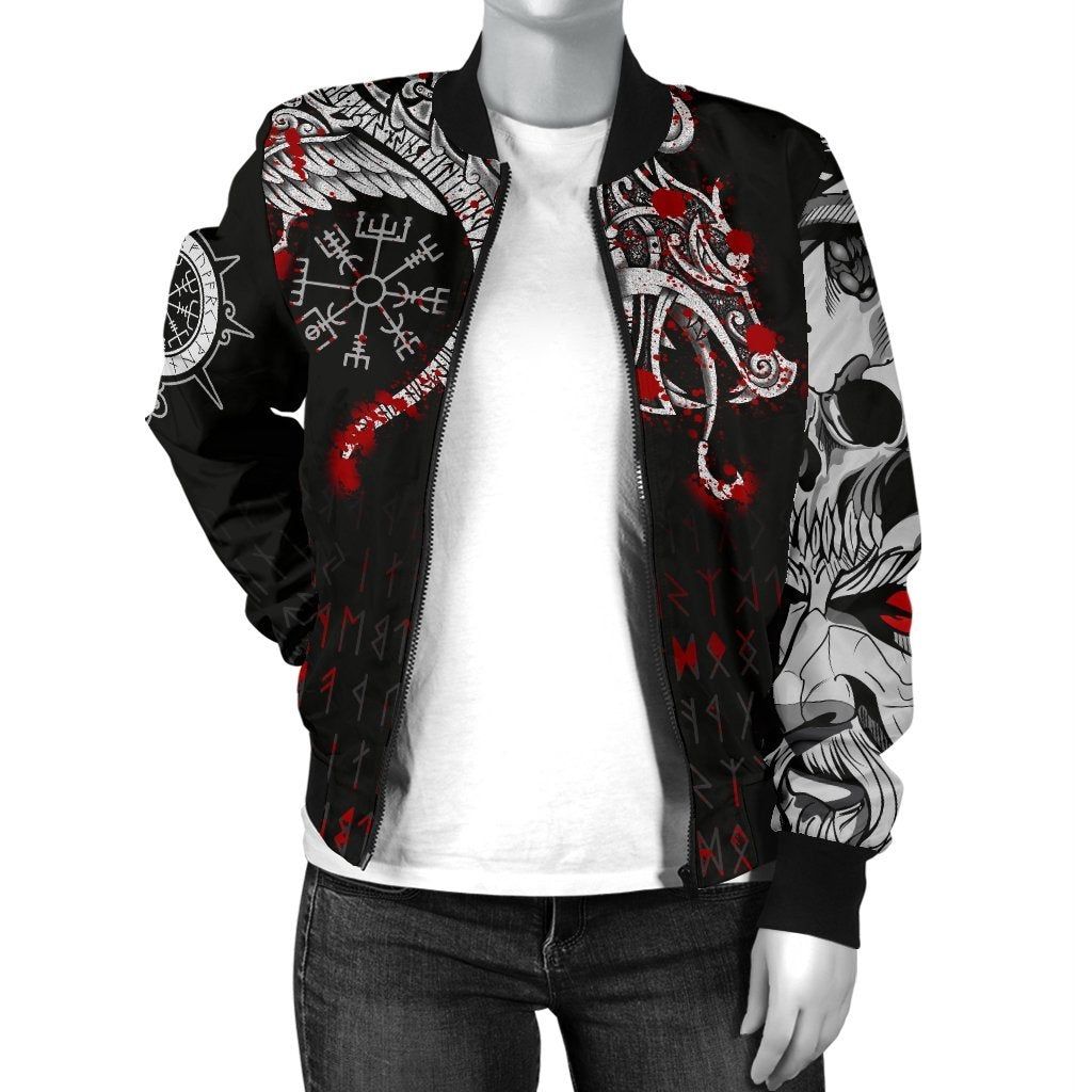 Womens-Bomber-Jacket-Dragon-and-Vegvisir-Blood-Tattoo-A27-Bomber-Jacket-2