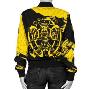Loki Bound Triskele Rune Gold A31 Bomber Jacket