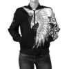 Women's Bomber Jacket Mystical Raven Tattoo Special A31 Bomber Jacket