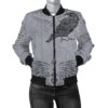 Women's Bomber Jacket - Odin's Celtic Raven - Scandinavian Tattoo  A27