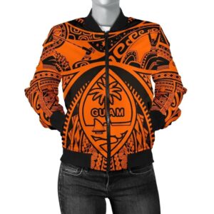 Women's Bomber Jackets  - Guam Flag