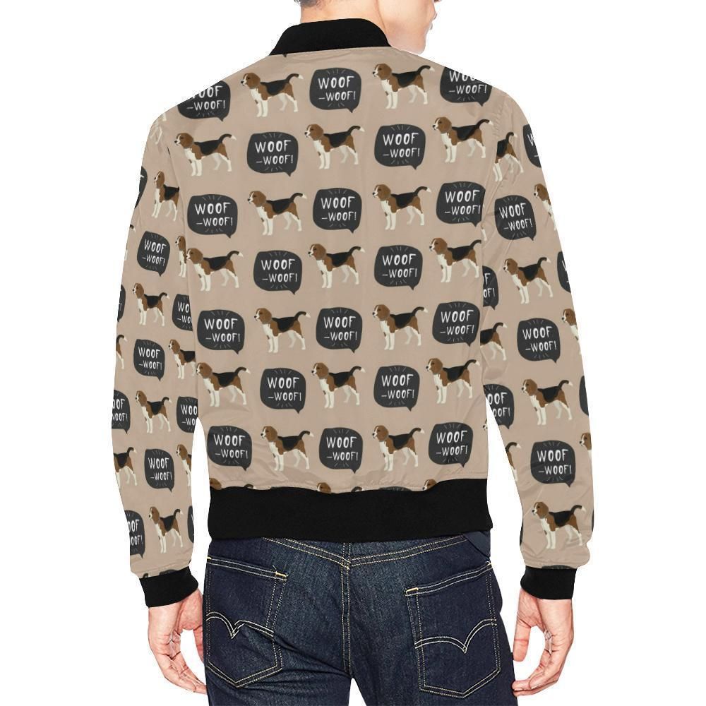 Woof-Woof-Beagle-Pattern-Print-Mens-Bomber-Jacket-2