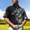 World'S Okayest Golfer Mr. Bones Polo Shirt