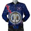 Wyoming Christmas Coat Of Arms Men Bomber Jacket X Style J78 Bomber Jacket