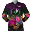 YAP Men's Bomber Jacket - Summer Hibiscus - BN15 Bomber Jacket